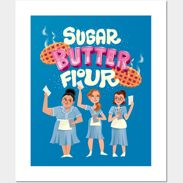 Sugar Butter Flour Wall Art by risarodil